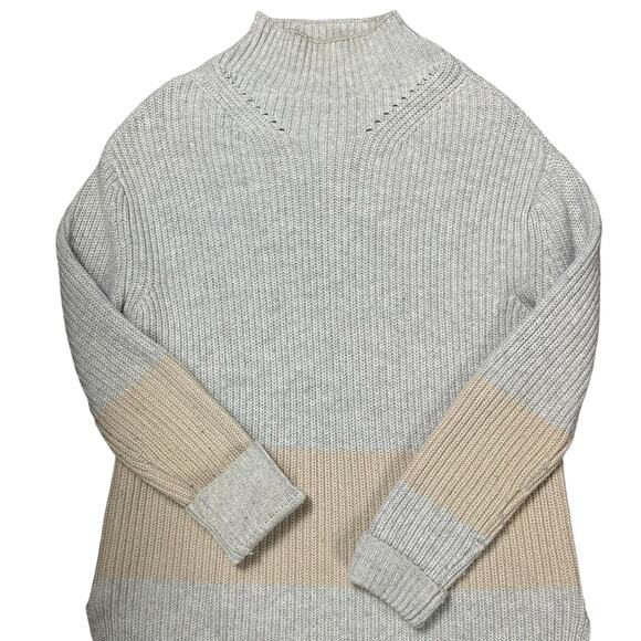 Tuckernuck Heather Broadway Stripe Mick Neck Sweater - Picture 2 of 7